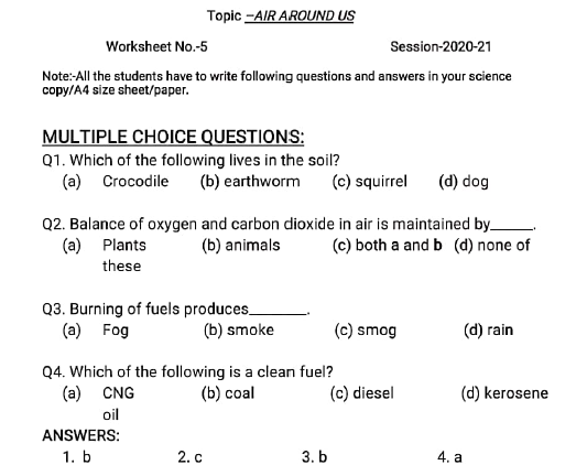 Cbse Class 6 Science Separation Of Substances Worksheet Set C 1026